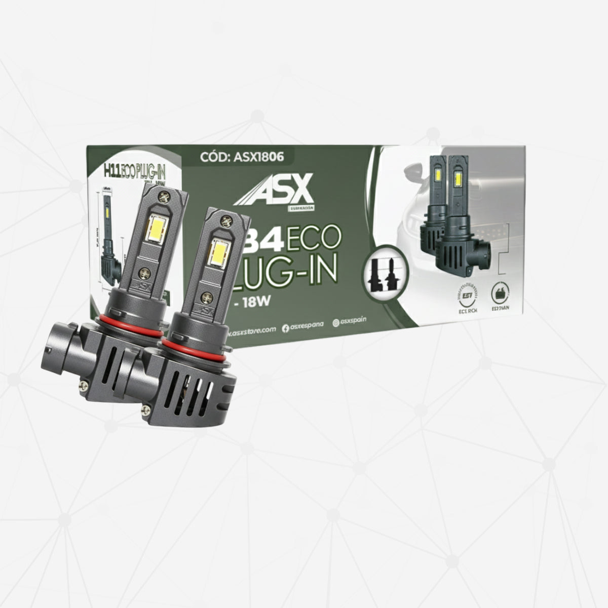 Ampoules de phare ECO LIGHT PLUG IN HB4 12V