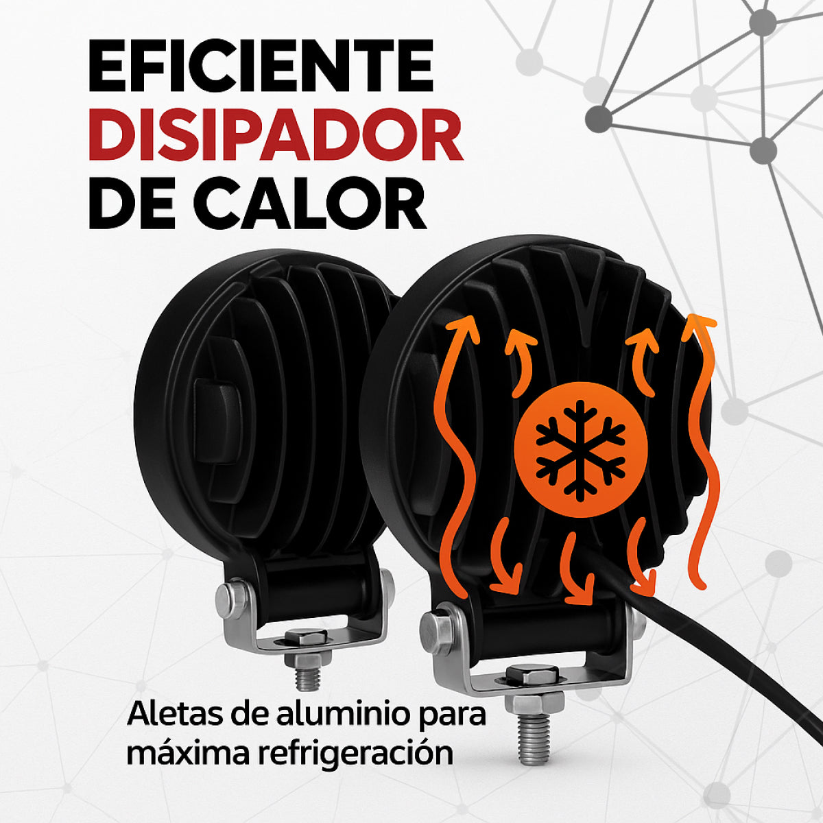 WORKLIGHT REDONDO 9 LED