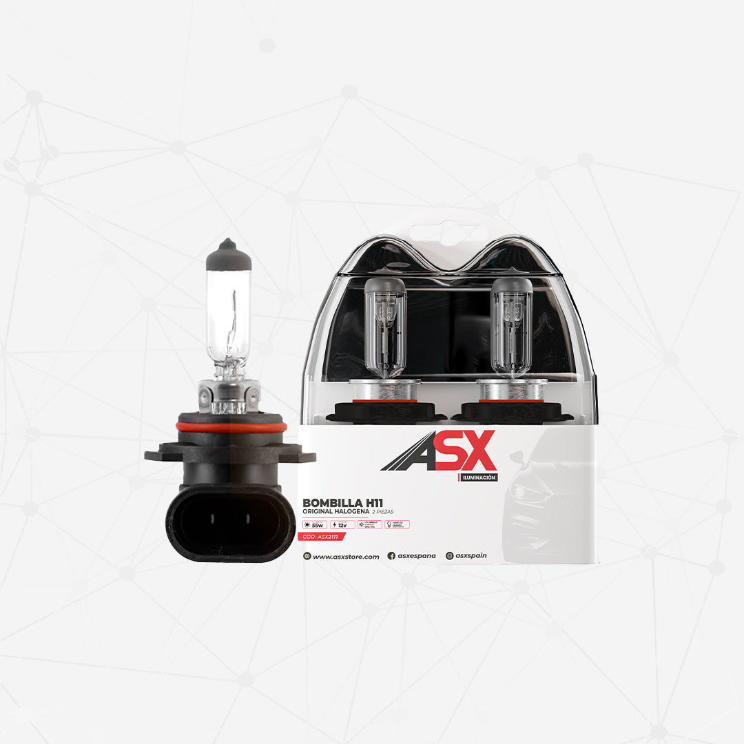Bombilla faro delantero halógena H11 CLEAR 12V 55W