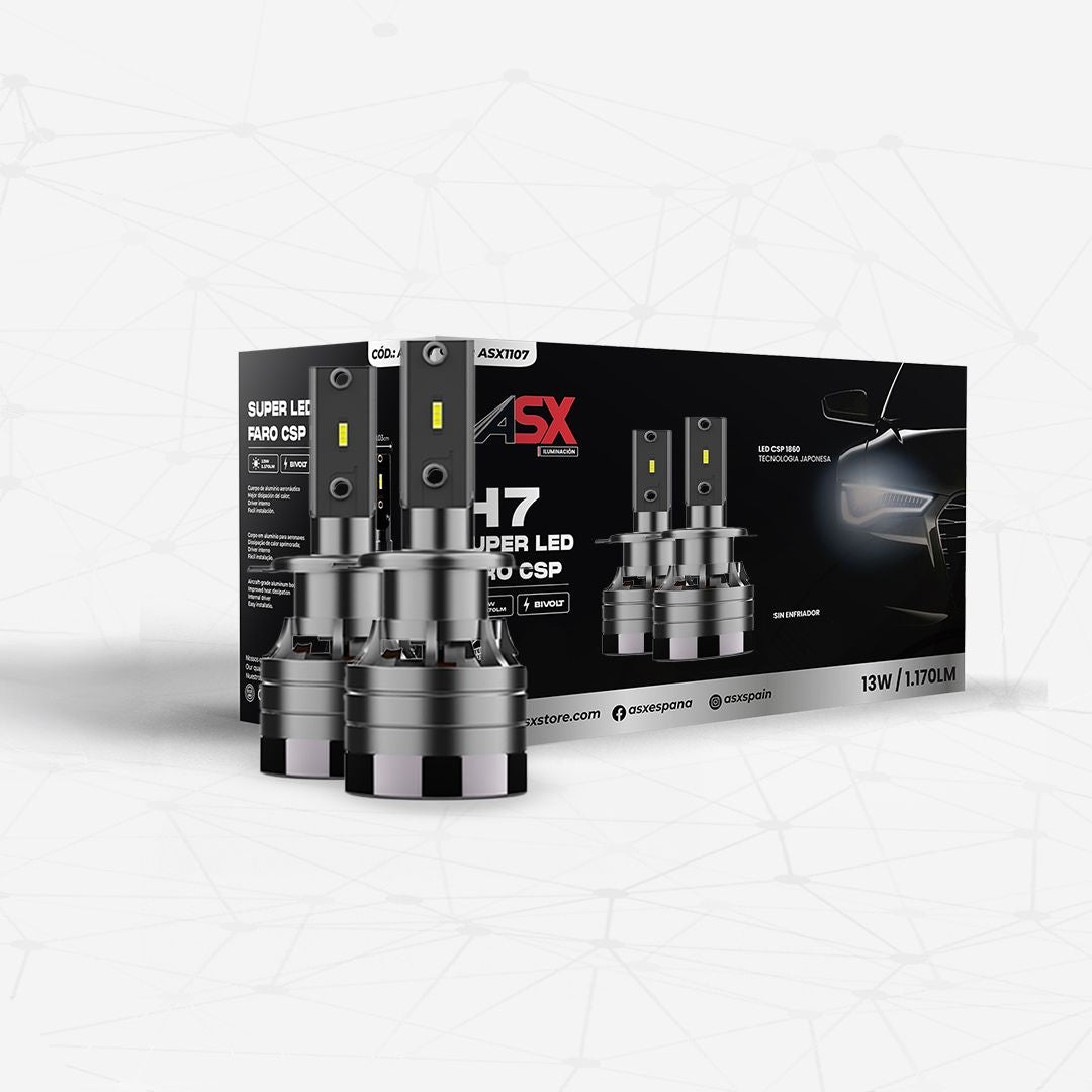 Kit Bombillas faro delantero SUPER LED H7