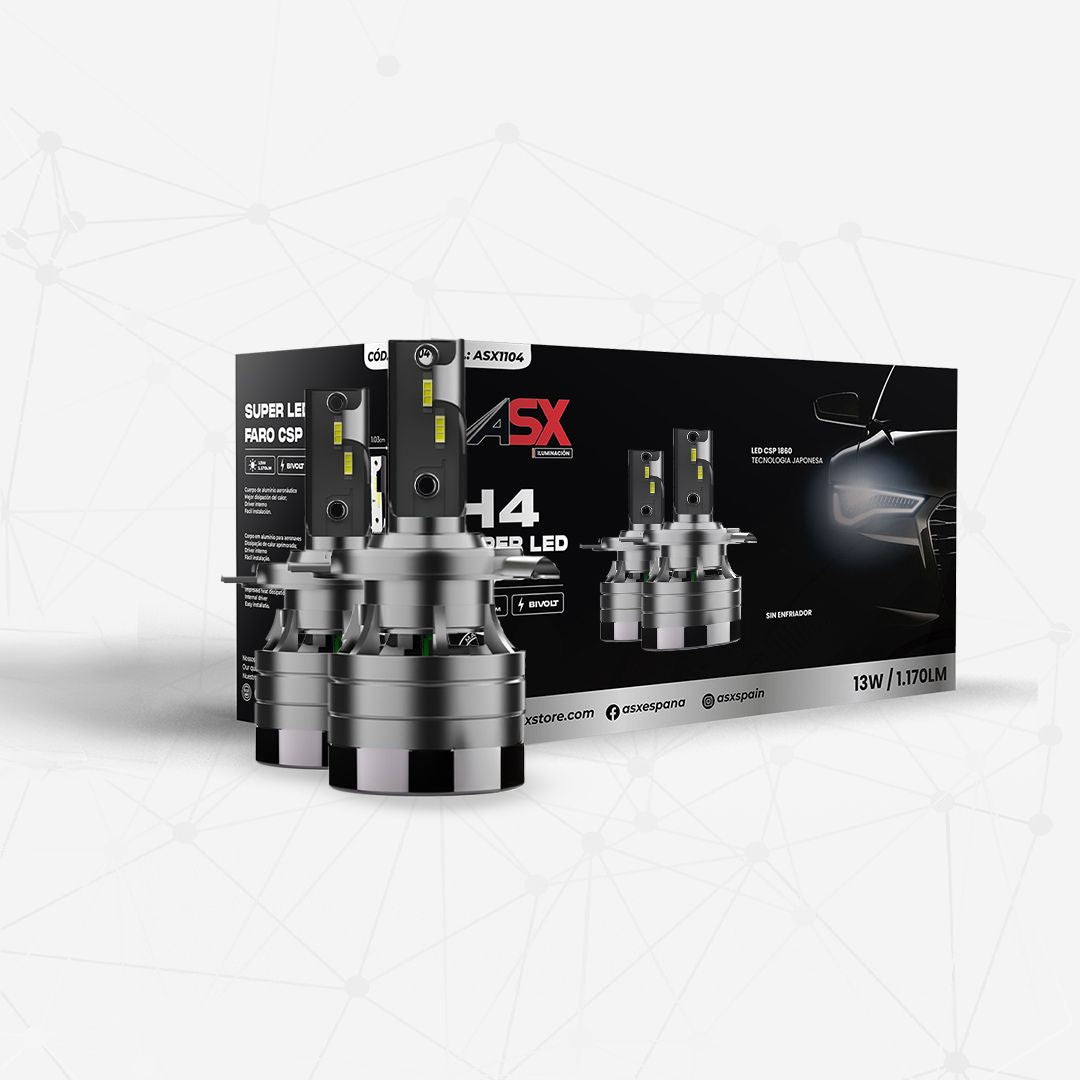 Kit Bombillas faro delantero SUPER LED H4