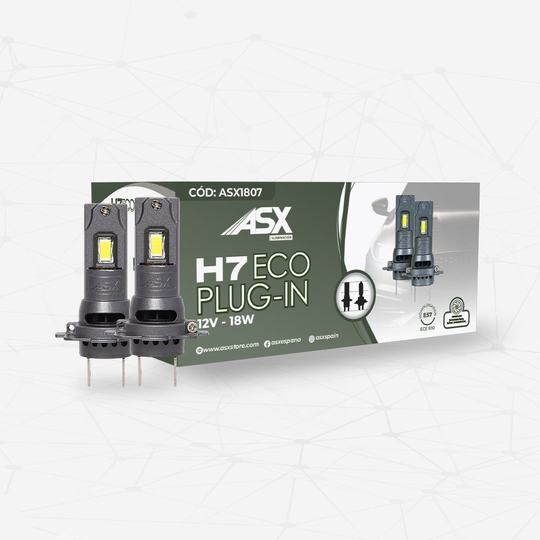Lâmpadas de farol ECO LIGHT PLUG IN H7 12V