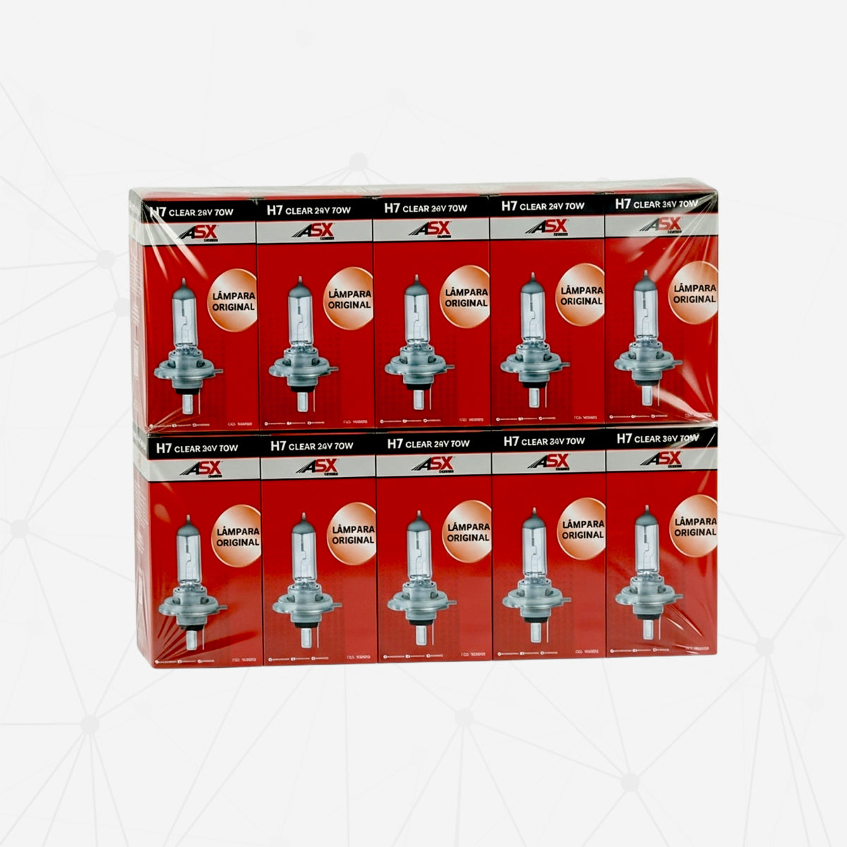 Bombilla faro delantero Halógena H7 CLEAR 24V 70W