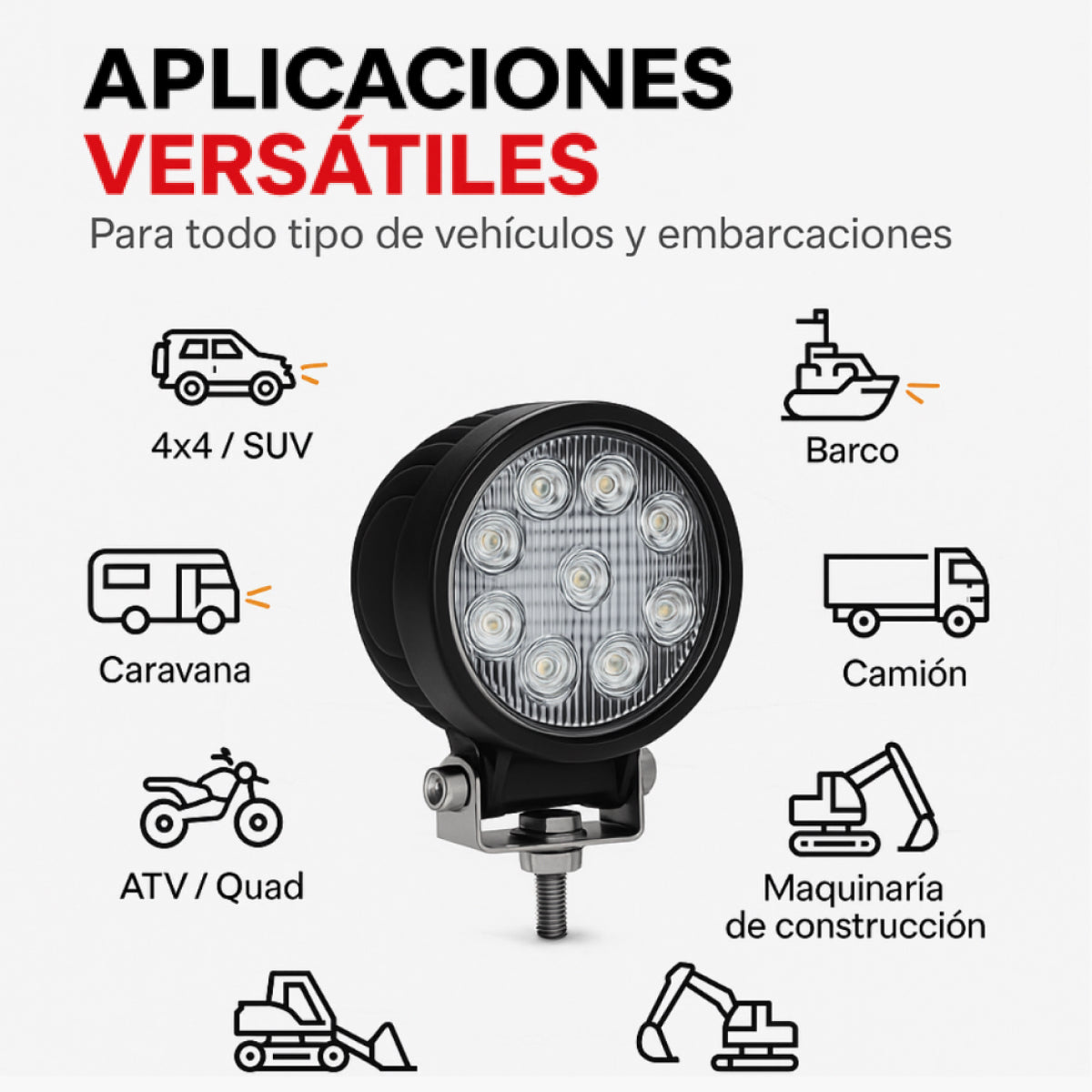 ROUND WORKLIGHT 9 LED