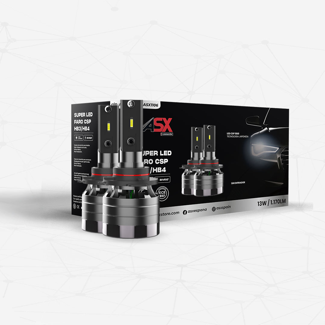 Kit Bombillas faro delantero SUPER LED HB3/HB4