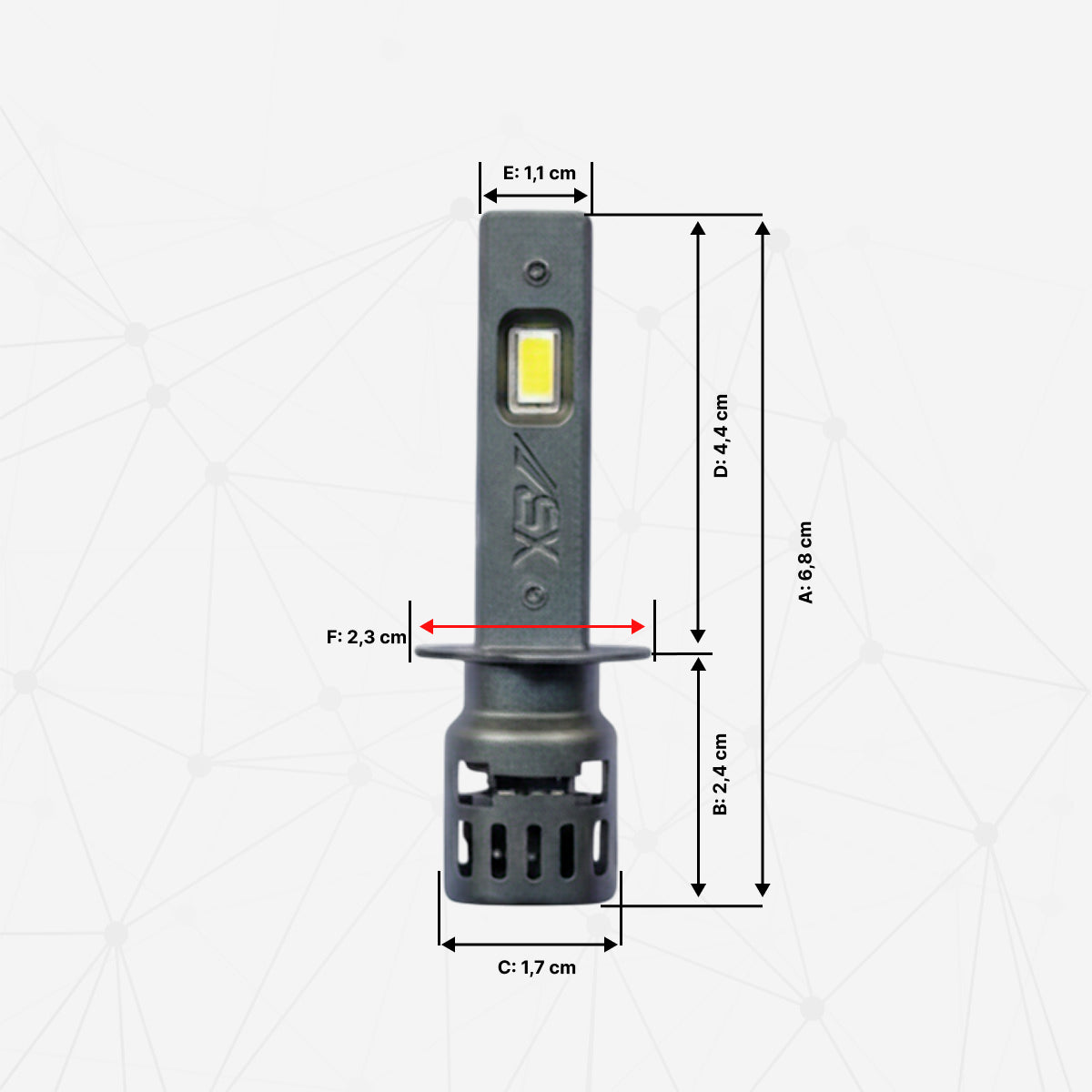 Ampoules de phares ECO LIGHT ENFICHABLES H1 12V