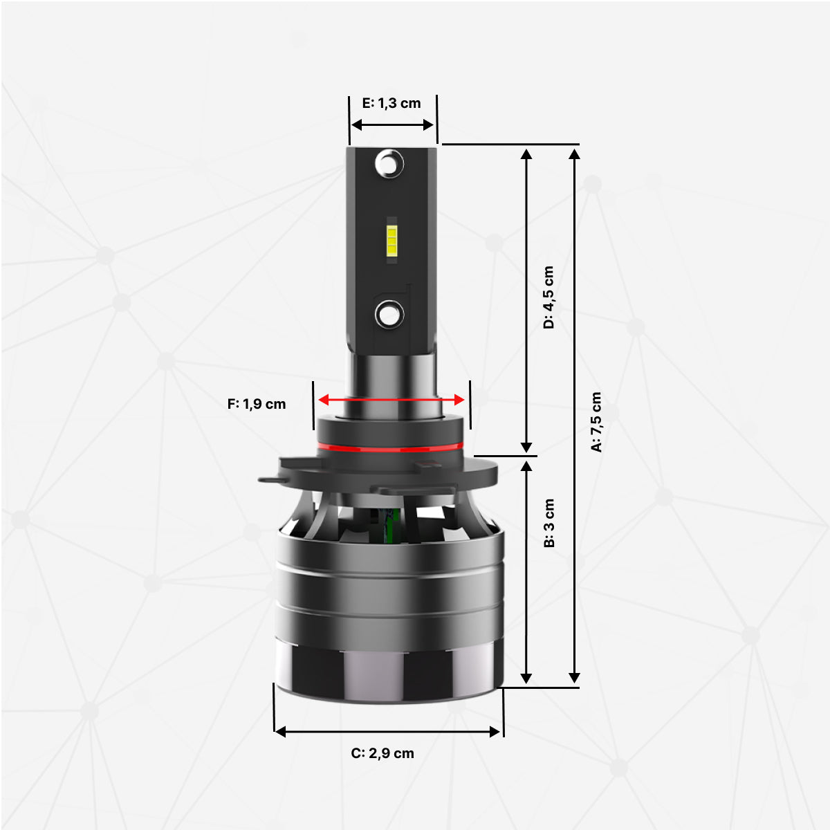 Kit Bombillas faro delantero SUPER LED HB3/HB4 Off Road